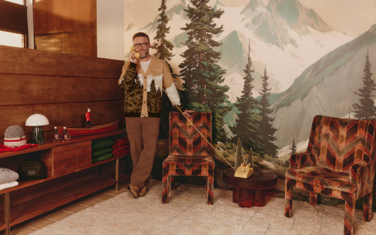 Seth Rogen for Roots Canada. Photos courtesy of Roots Canada. Campaign directed by Josh Locy, photographed by Jacq Harriet, and produced by Chelsea Pictures and Cartel with support from the Roots marketing in-house teams.