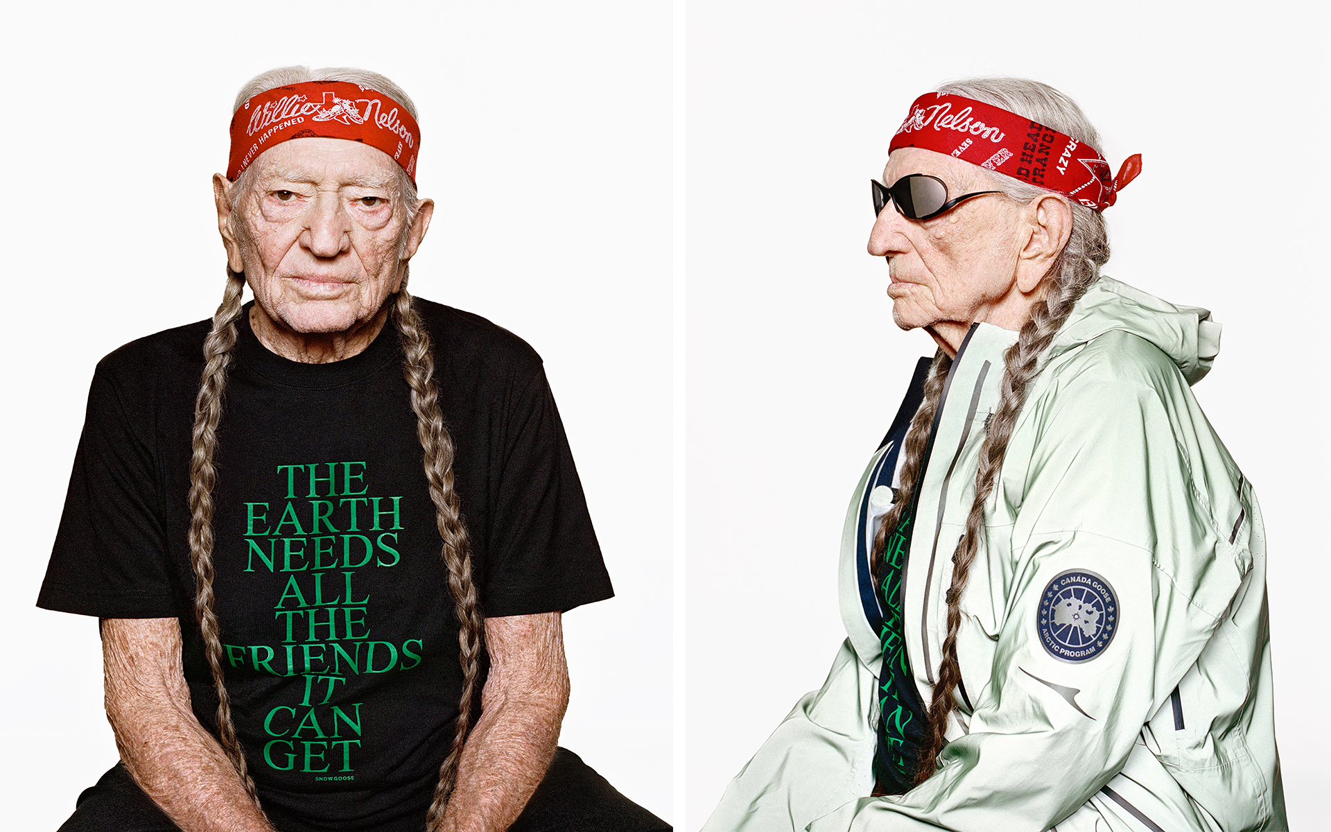 Willie Nelson for Snow Goose by Haider Ackermann