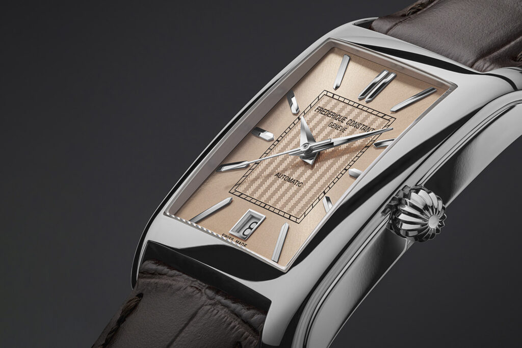 Frederique Constant Classics Carrée Automatic for men's watch gift guide. Photo courtesy of Citizen Watch Group.