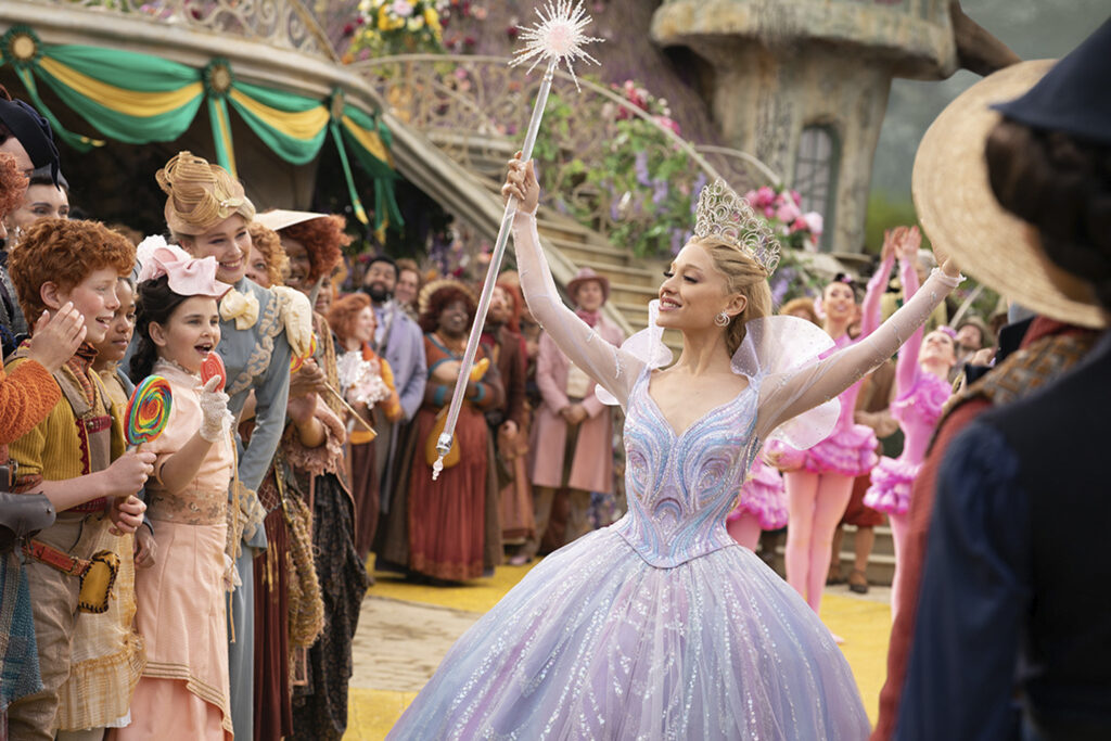 Glinda (Ariana Grande) in "Wicked: For Good." Image courtesy of Universal Pictures.