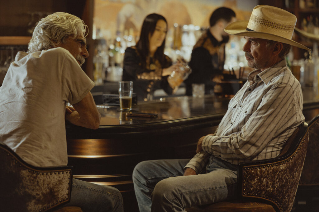 Landman Season Two Interview with Ali Larter and Billy Bob Thornton. Still from "Landman" series, courtesy of Paramount.