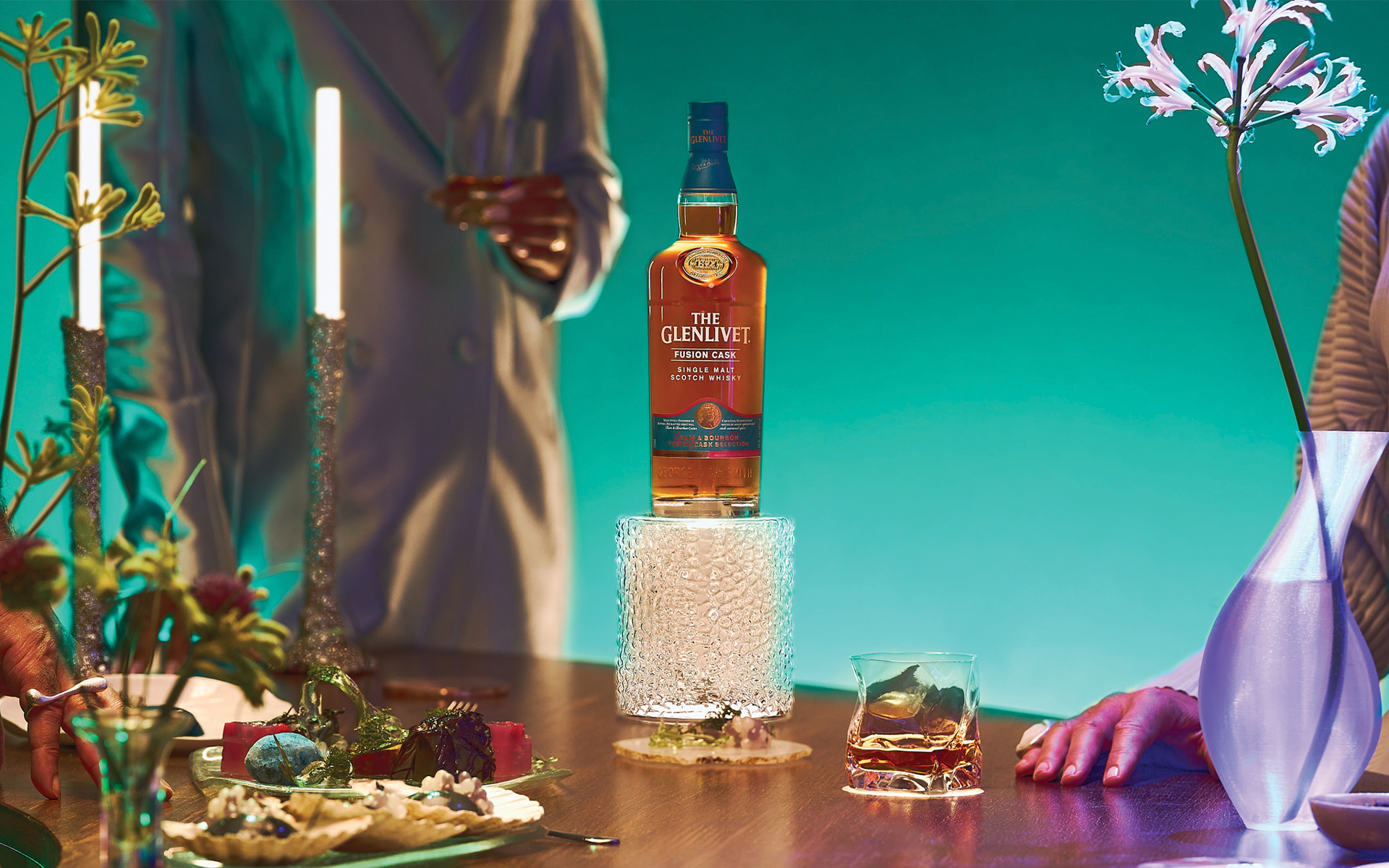 The Glenlivet Rum and Bourbon Fusion Cask Selection. Photo retrieved from SHARP November 2025, courtesy of The Glenlivet.