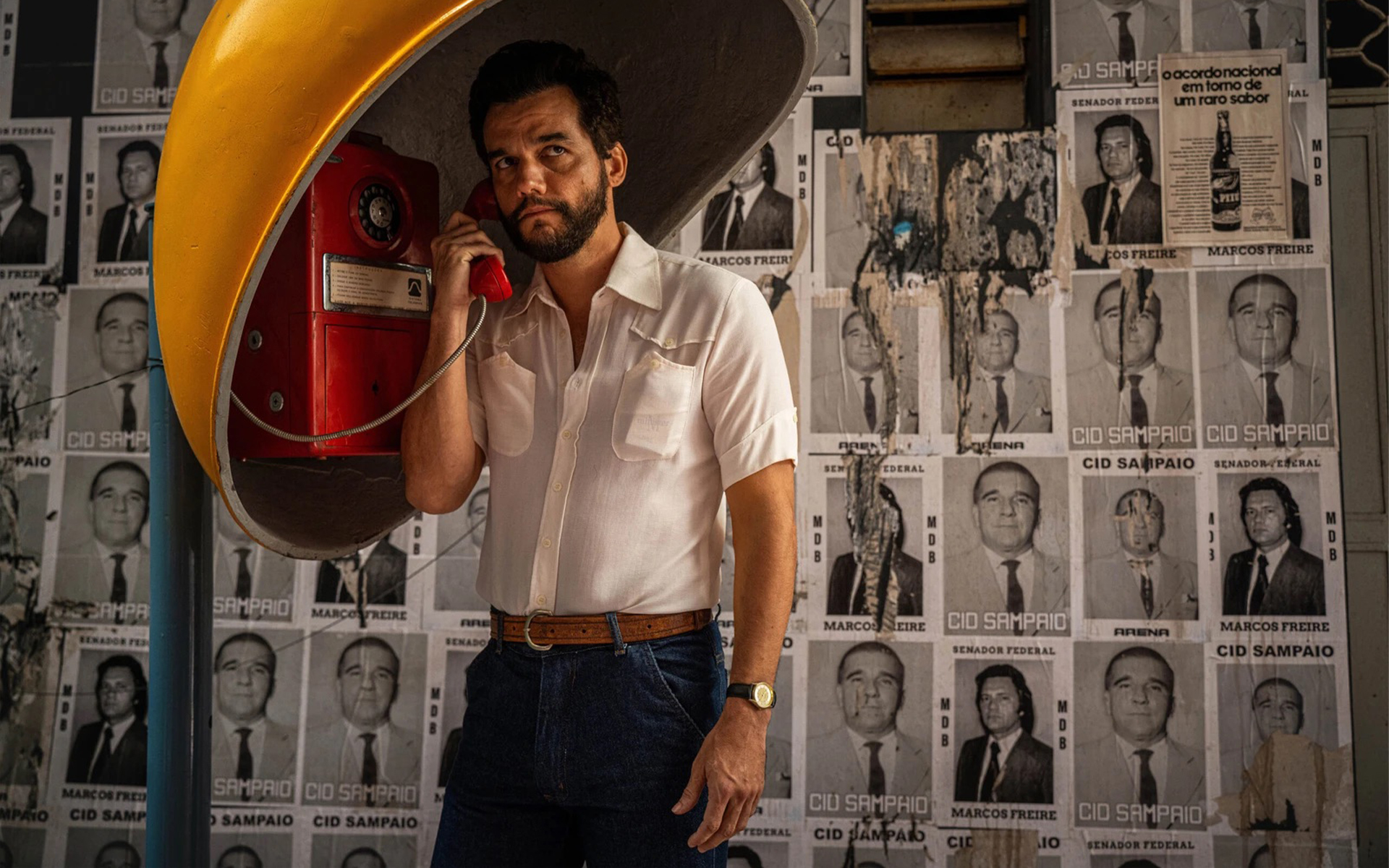 The Secret Agent still with Wagner Moura courtesy of elevation pictures.