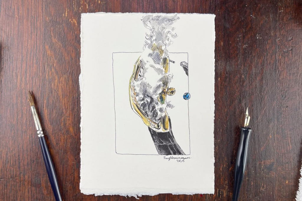 Sunflowerman custom art