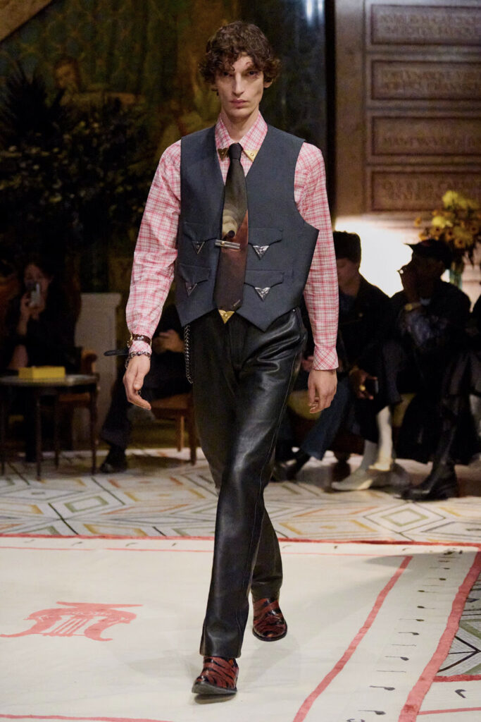 Versace Spring-Summer 2026 Collection. Runway show still just before Prada acquired Versace.