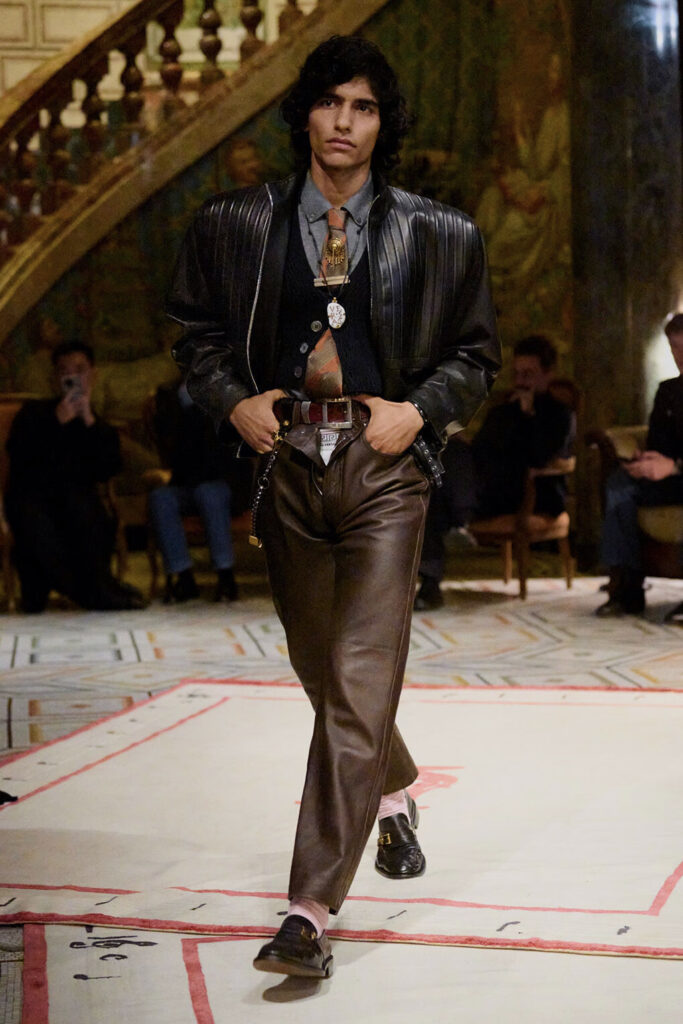 Versace Spring-Summer 2026 Collection. Runway show still just before Prada acquired Versace.