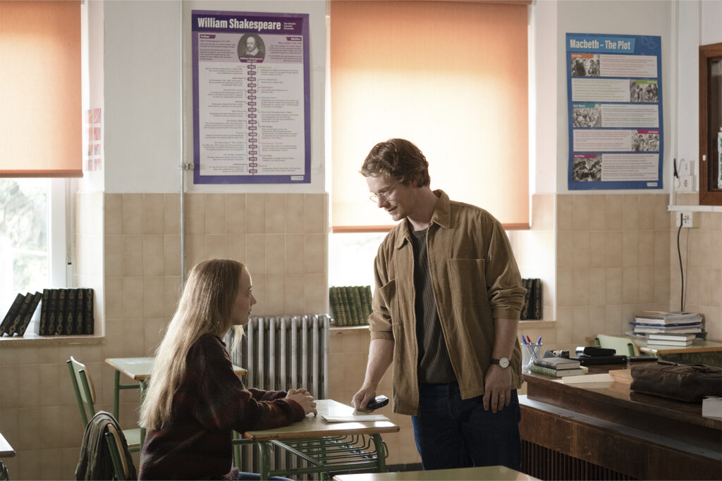 Delphi Evans and Alfie Allen in Girl Taken still courtesy of Paramount Plus