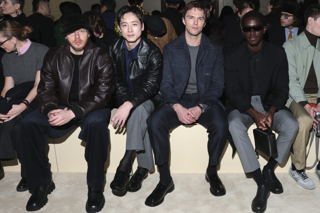 Jack Harlow, Kentaro Sakaguchi, Nicholas Hoult, Damson Idris_Prada Menswear