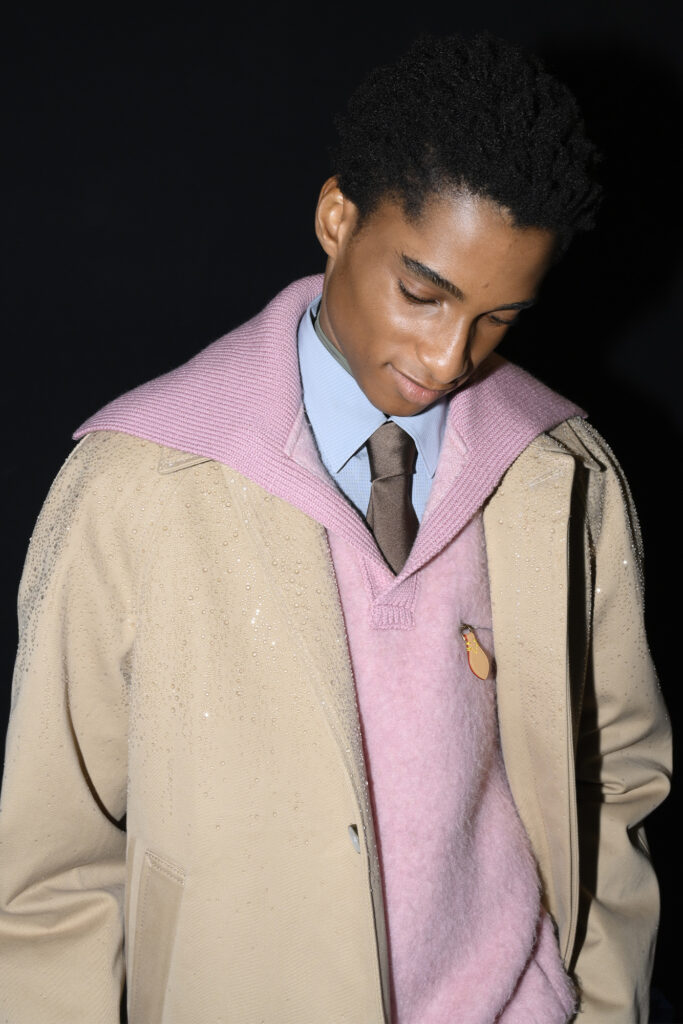 LOUIS VUITTON MEN'S FALL-WINTER 2026, BACKSTAGE. PHOTO COURTESY OF LOUIS VUITTON.