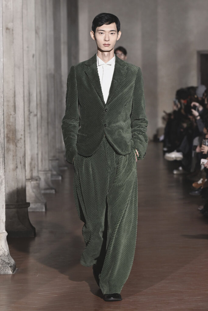 SOSHIOTSUKI AW26 collection at Pitti Uomo, courtesy of SOSHIOTSUKI.