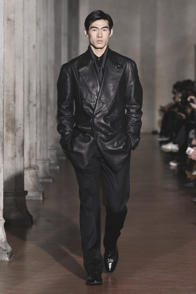 SOSHIOTSUKI AW26 collection at Pitti Uomo, courtesy of SOSHIOTSUKI.