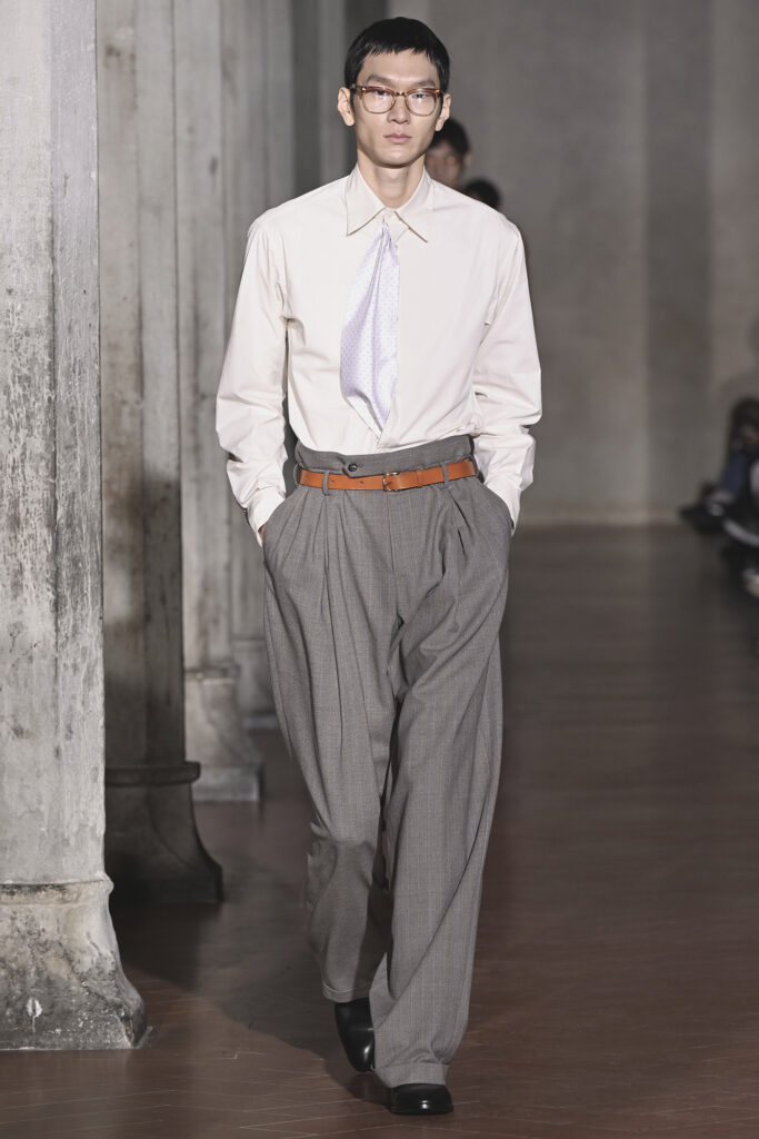 SOSHIOTSUKI AW26 collection at Pitti Uomo, courtesy of SOSHIOTSUKI.