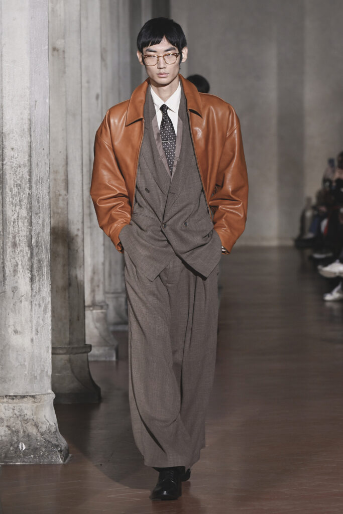 SOSHIOTSUKI AW26 collection at Pitti Uomo, courtesy of SOSHIOTSUKI.