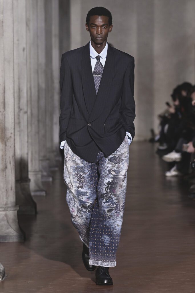 SOSHIOTSUKI AW26 collection at Pitti Uomo, courtesy of SOSHIOTSUKI.