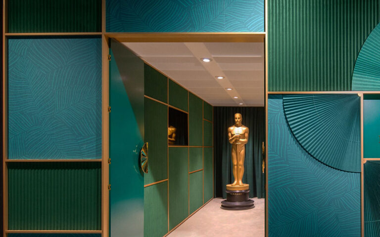 Rolex's green room at the Oscars, March 2024. Photo retrieved from Rolex.