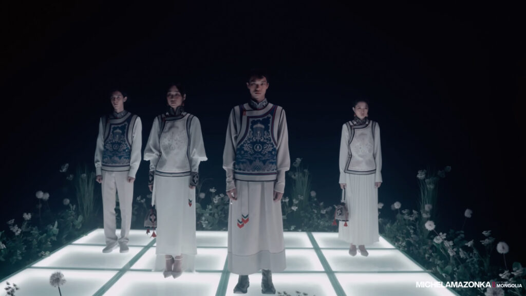 Team Mongolia in their uniforms for the 2024 Summer Olympic Games in Paris