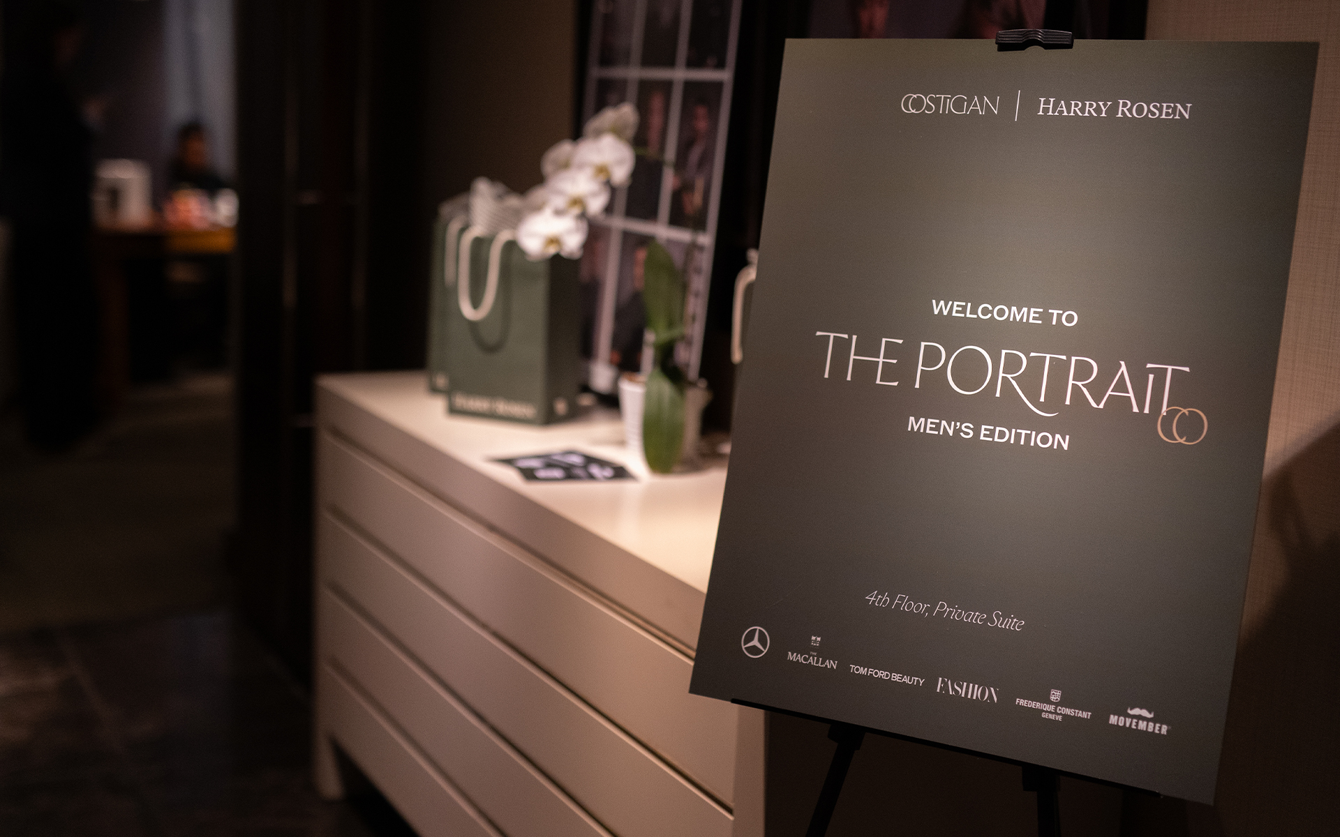 The Portrait event featuring Costigan Studios, Harry Rosen, and Frederique Constant.