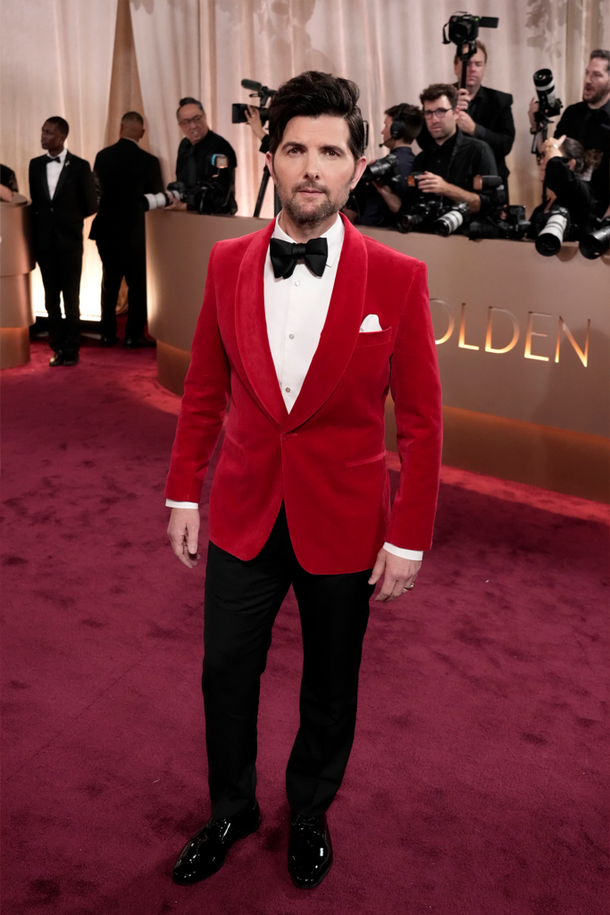 BEVERLY HILLS, CALIFORNIA - JANUARY 11: (FOR EDITORIAL USE ONLY) Adam Scott attends the 83rd Annual Golden Globe Awards at The Beverly Hilton on January 11, 2026 in Beverly Hills, California. (Photo by Jeff Kravitz/FilmMagic)