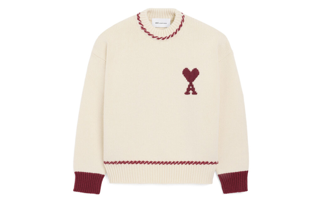ami sweater for v-day gifting. image courtesy of ami.
