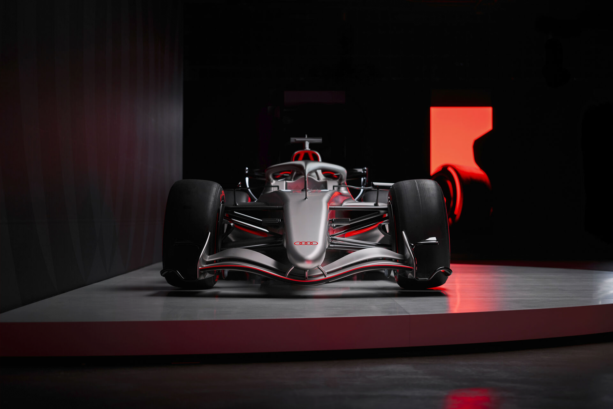 R26 F1 Car revealed at Audi One Event, Munich. Photo retrieved from Audi Media Centre.