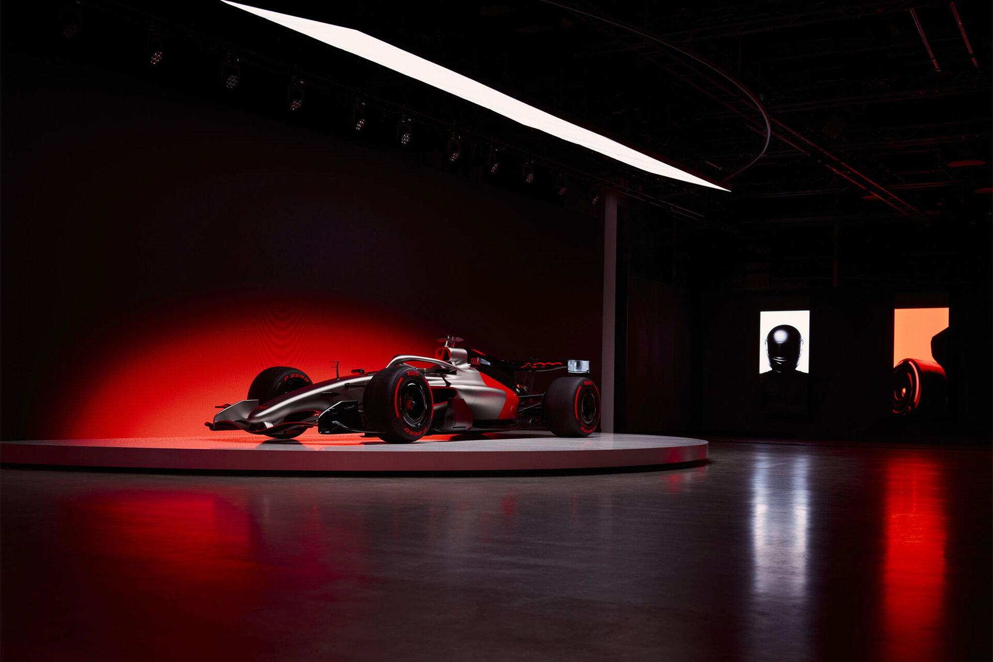 R26 F1 Car revealed at Audi One Event, Munich. Photo retrieved from Audi Media Centre.