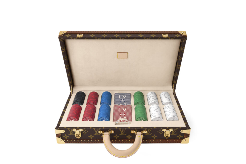 Louis Vuitton poker set. Image courtesy of Louis Vuitton.