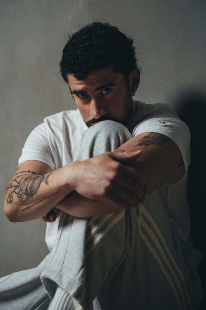 Bad Bunny wears adidas BADBO 1.0 shoes for Super Bowl Halftime Show. Photo courtesy of adidas.