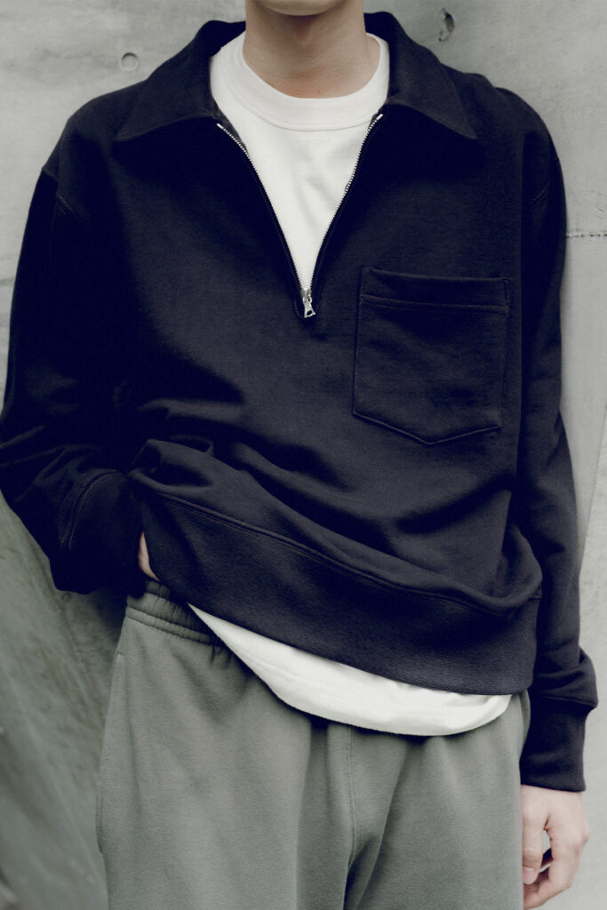 Body of Work Myrtle Quarter-zip Sweatshirt. Photo courtesy of Body of Work.