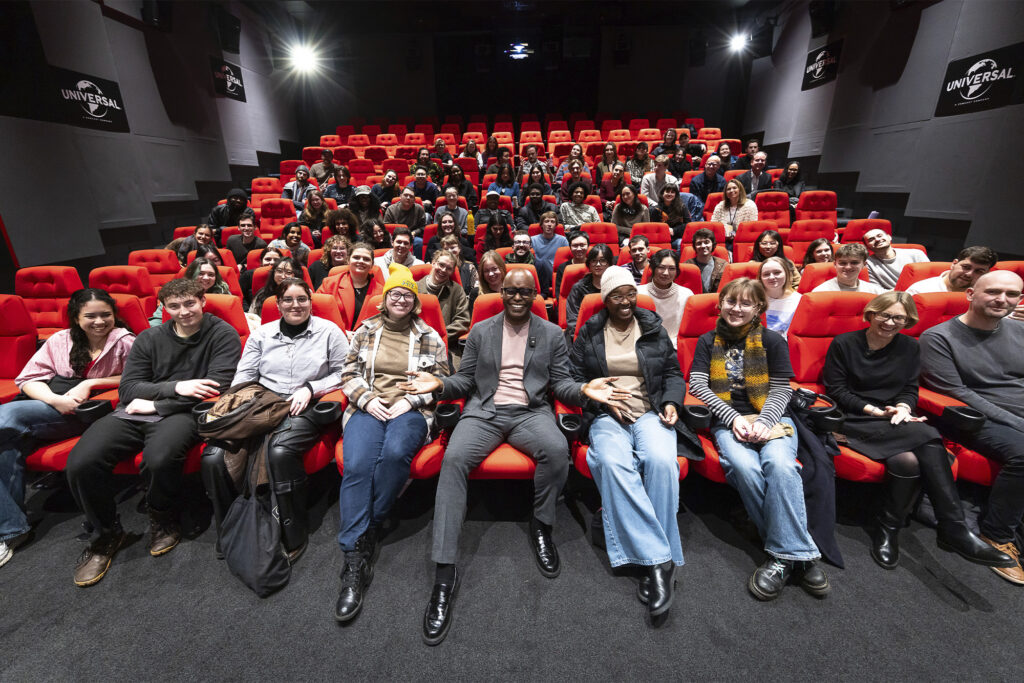 Cameron Bailey speaks at NFTS. Photo credit: NFTS. Provided courtesy of Rolex.