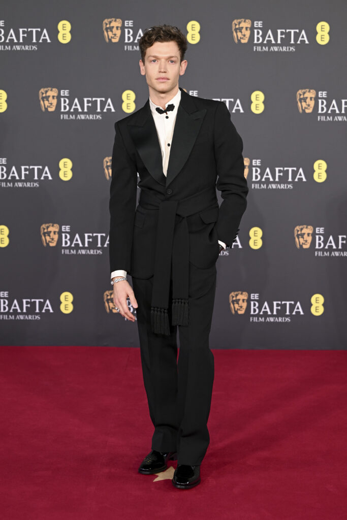 George Tabor-King at the 2026 EE BAFTA Film Awards held at The Royal Festival Hall on February 22, 2026 in London, England. (Photo by James McCauley/Variety via Getty Images)