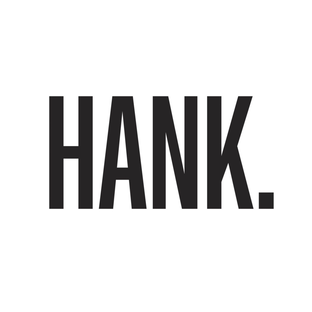 HANK Men's clothing retail destination logo