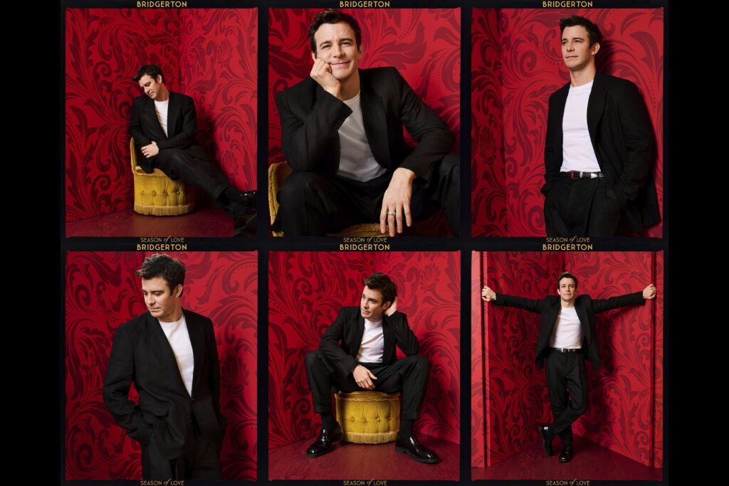 Luke Thompson, photographed by DANNY KASIRYE for Netflix Bridgerton Season Four. Photo courtesy of Netflix.