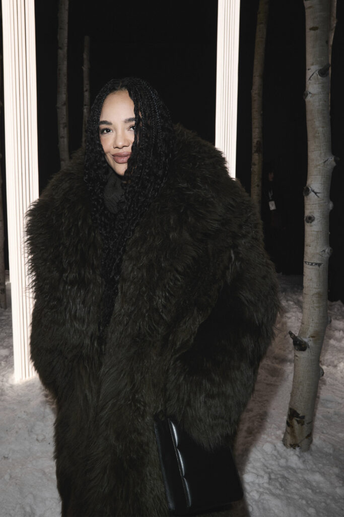 MONCLER GRENOBLE FALL WINTER 2026 ASPEN CELEBRITIES TESSA THOMPSON