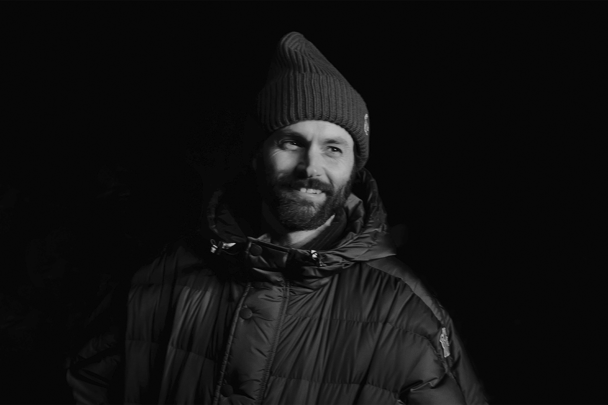 Moncler Grenoble Fall-Winter 2026 in Aspen, front row. Photo courtesy of Moncler.