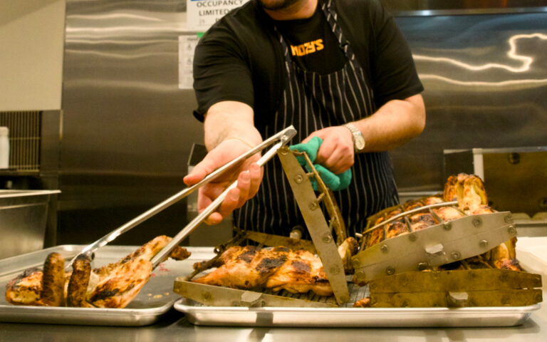 Mozy's CHARCOAL CHICKEN, LIBERTY VILLAGE Toronto restaurant. Photo by Exceptional Films.