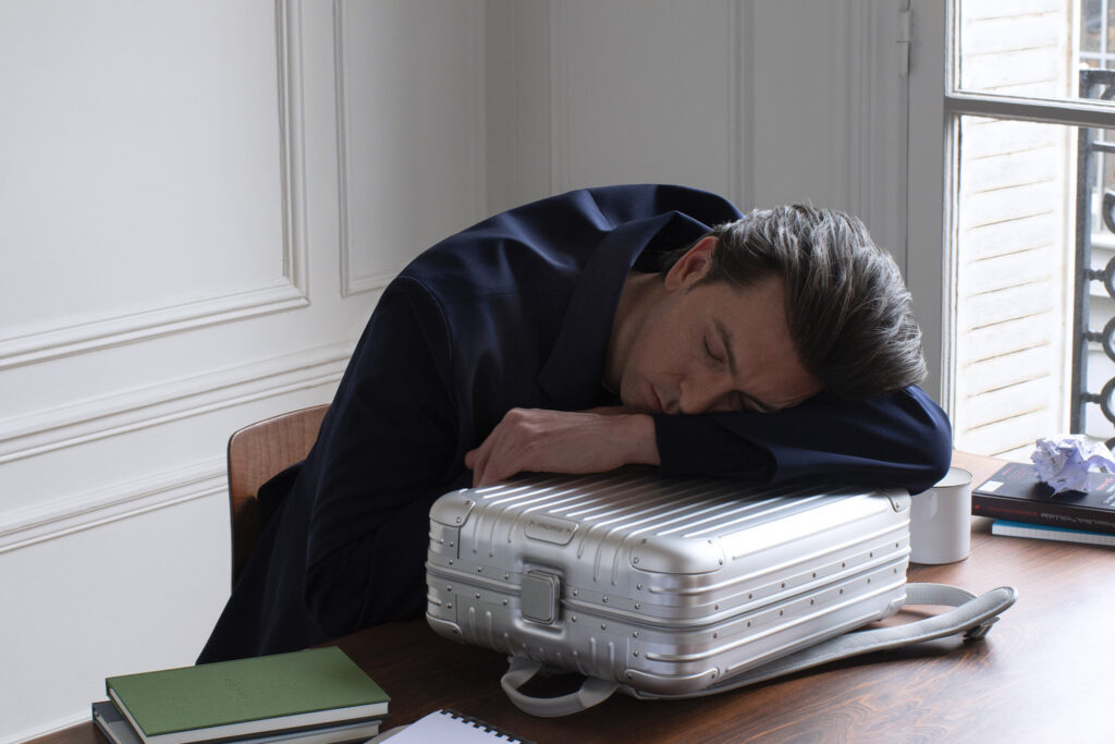 Nicholas Braun with RIMOWA Original Backpack 2-2026