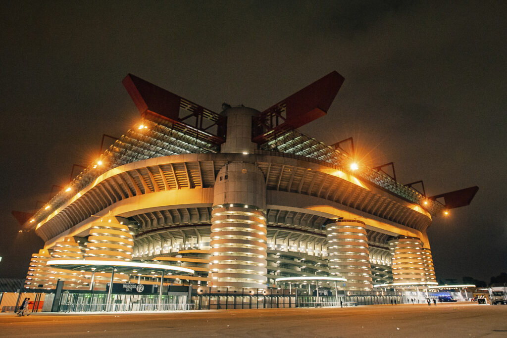 Stadium San Siro in Milan - credit vitleo via adobe stock -editorial use only
