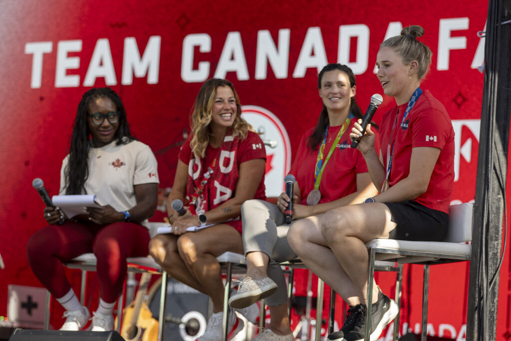 Toronto 2024 (credit Carlos Osorio) Catriona Cynthia Michelle and Larissa, retrieved from Abigail Van Den Broek.