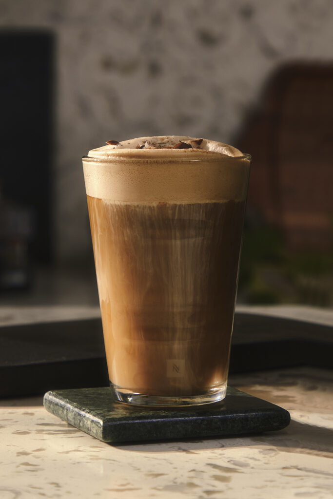 chocolate hazelnut latte