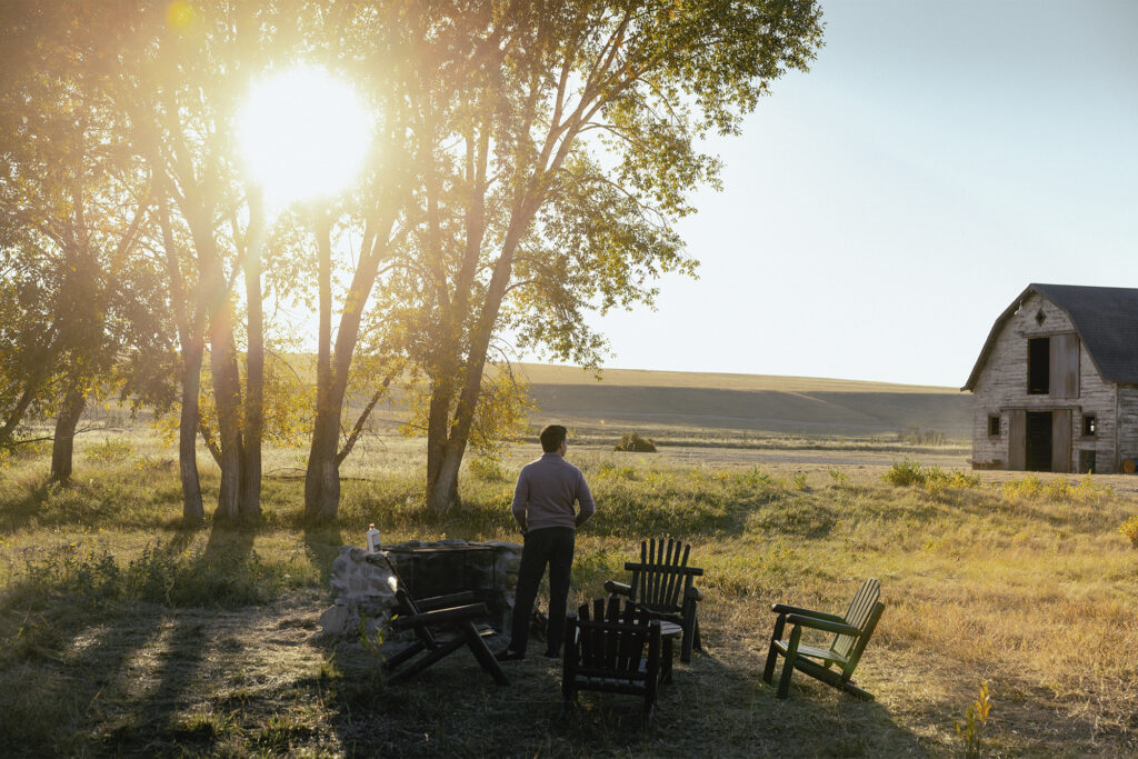 Patrick J Adams interview for new series "The Madison." Photo courtesy of Paramount+.