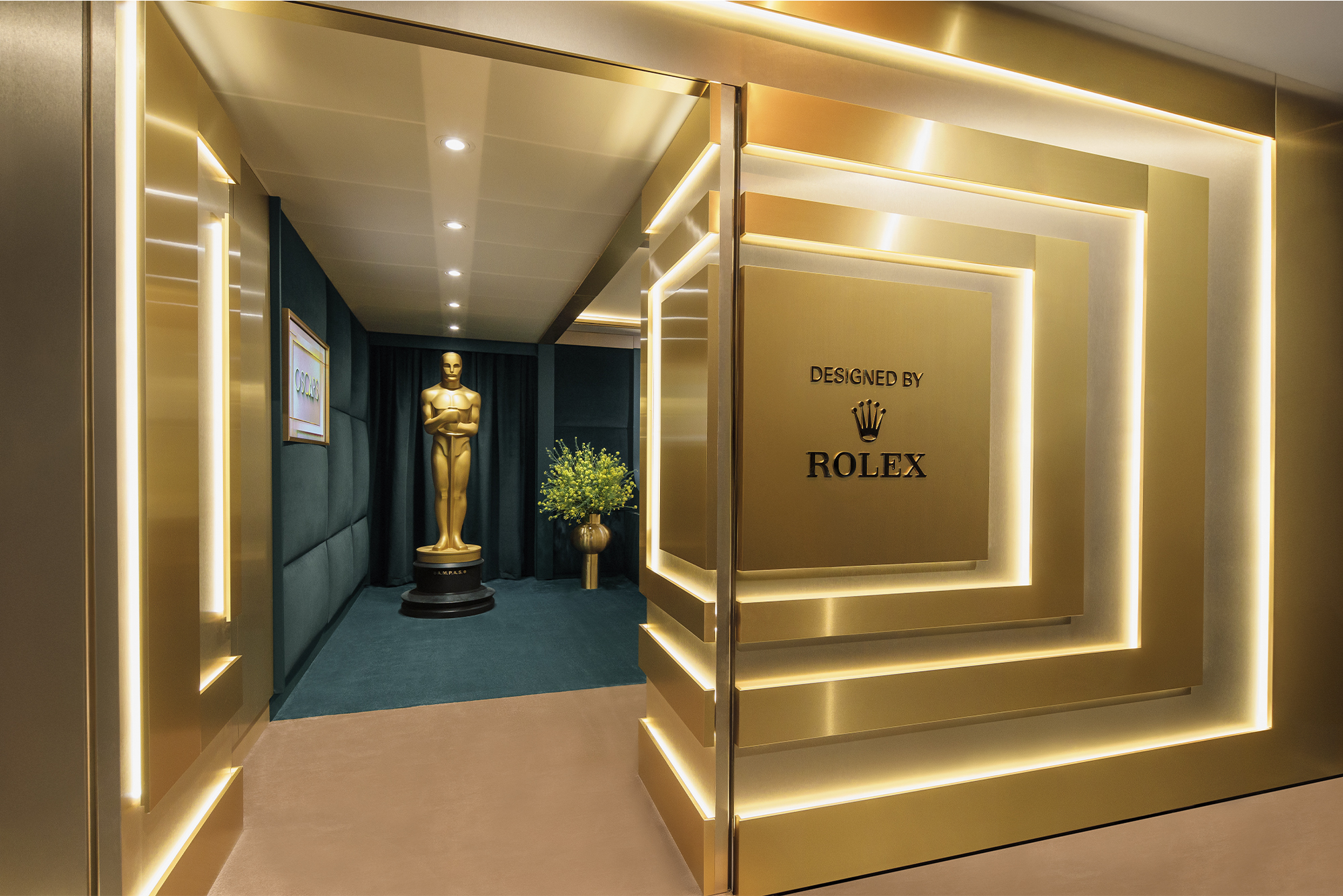 ROLEX GREENROOM AT THE OSCARS. PHOTO COURTESY OF ROLEX.