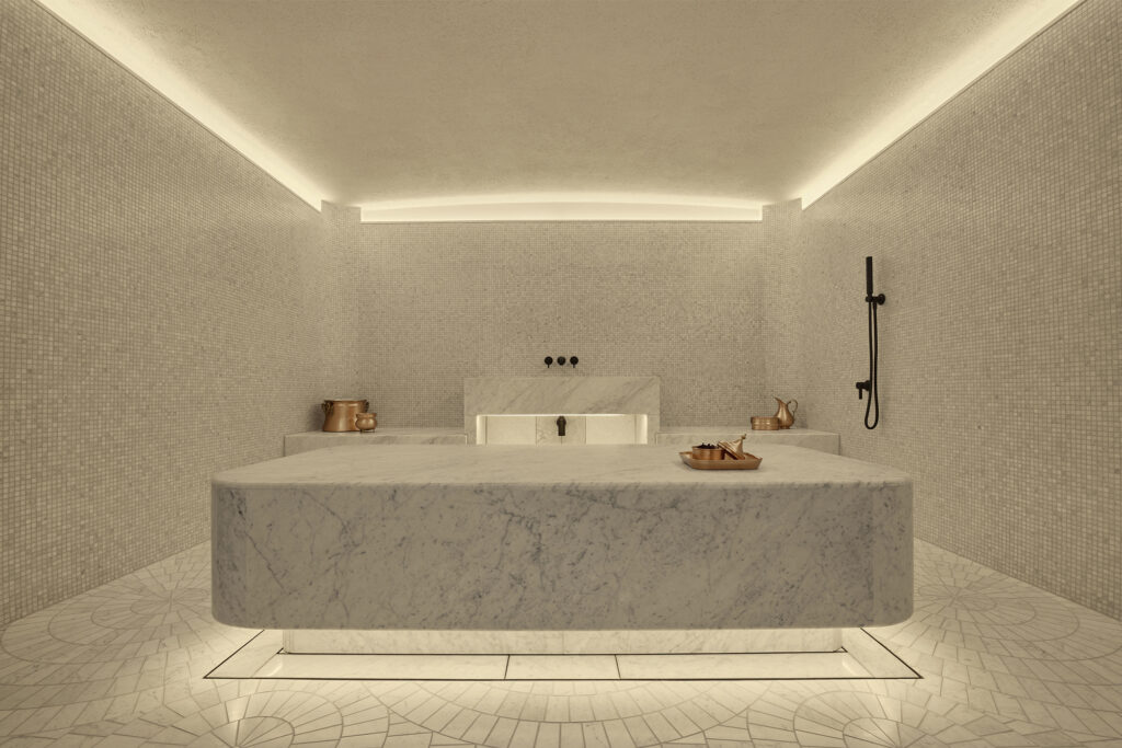 Six Senses Spa London hammam. Photo courtesy of Six Senses London.