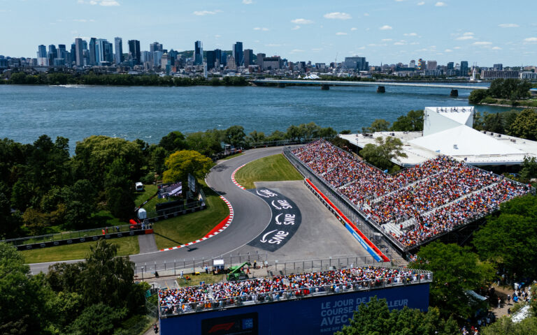 14th of June 2025 Helicopter flight view of the Formula 1 Circuit Gilles Villeneuve in Montreal Quebec Canada Editorial_Use_Only