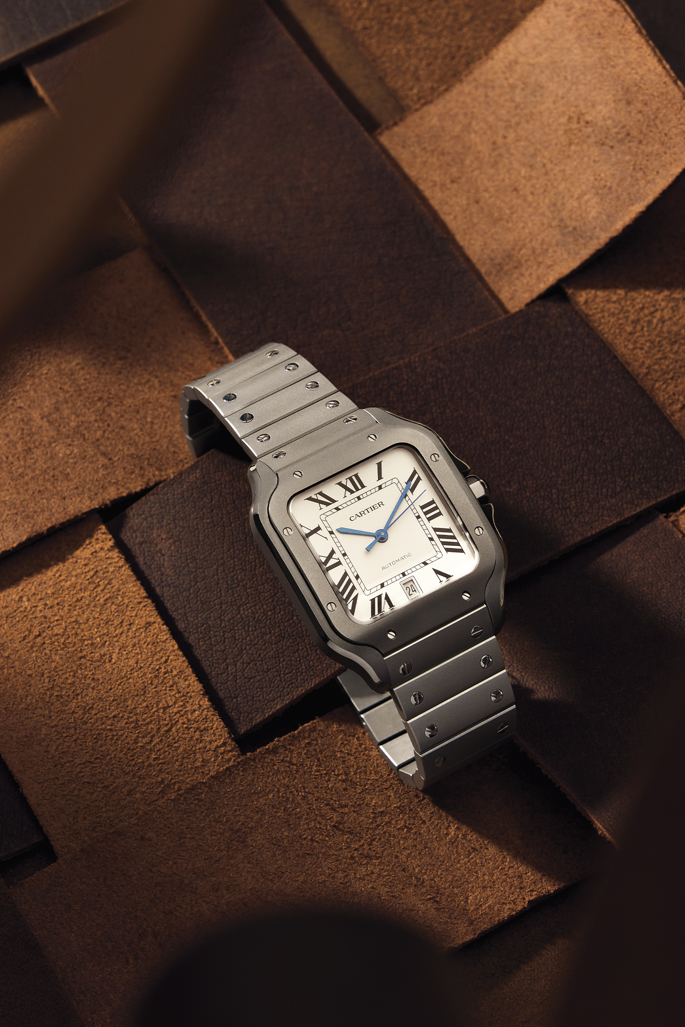 CARTIER SANTOS IN TITANIUM, $15,500