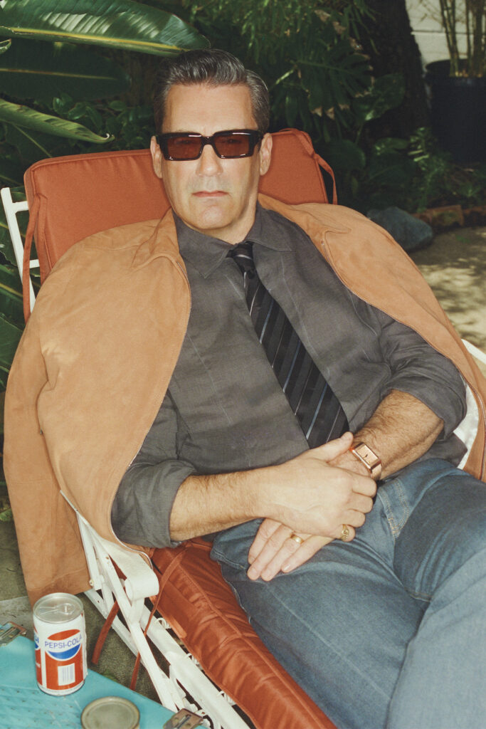 FULL LOOK BY BRUNELLO CUCINELLI;
SUNGLASSES BY JACQUES MARIE MAGE;
WATCH BY JAEGER-LECOULTRE.
