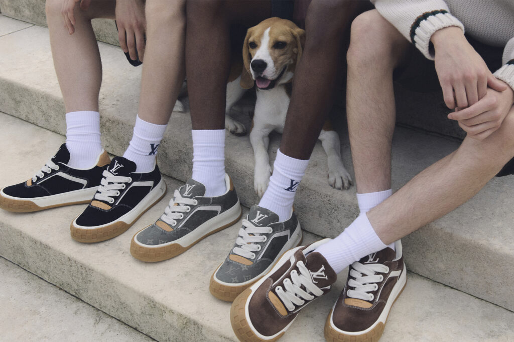 Louis Vuitton Men's Pre-Collection Tilted Sneakers. Photo courtesy of Louis Vuitton.
