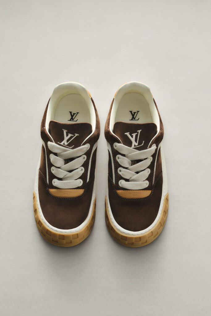 Louis Vuitton Men's Pre-Collection Tilted Sneakers. Photo courtesy of Louis Vuitton.
