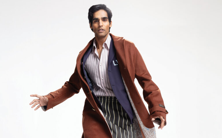 COAT ($6,800), JACKET ($4,600), SHIRT ($1,900), SHORTS ($1,510), AND SHOES ($1,570) BY LOUIS VUITTON MEN’S. Men's Spring Fashion Photoshoot 4-2026.