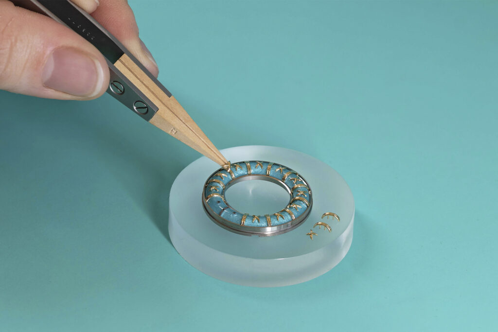Tiffany Craft - Placement of the signature cross-stitch motif