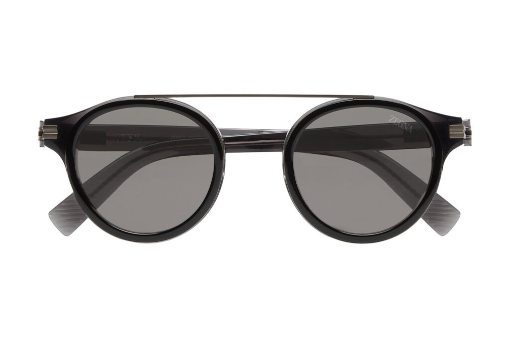 Zegna Round Acetate Glasses